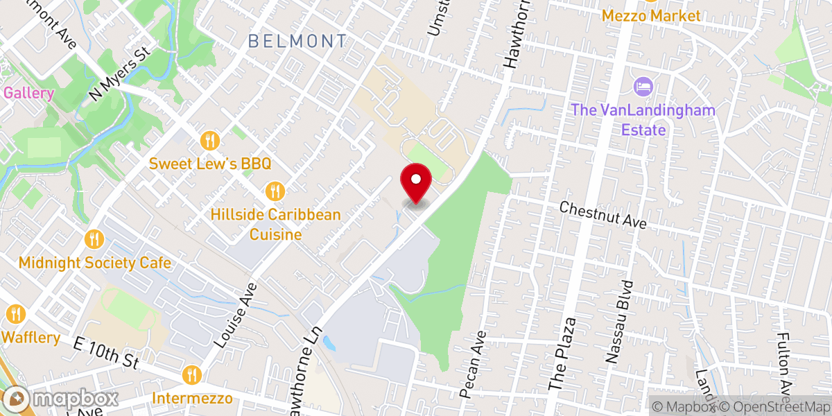 Map showing location of New Hope Missionary Baptist Church