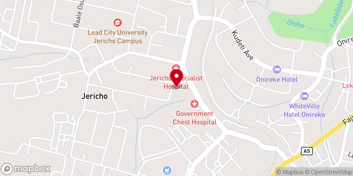 Map showing location of Anglican Church of Hope & Salvation