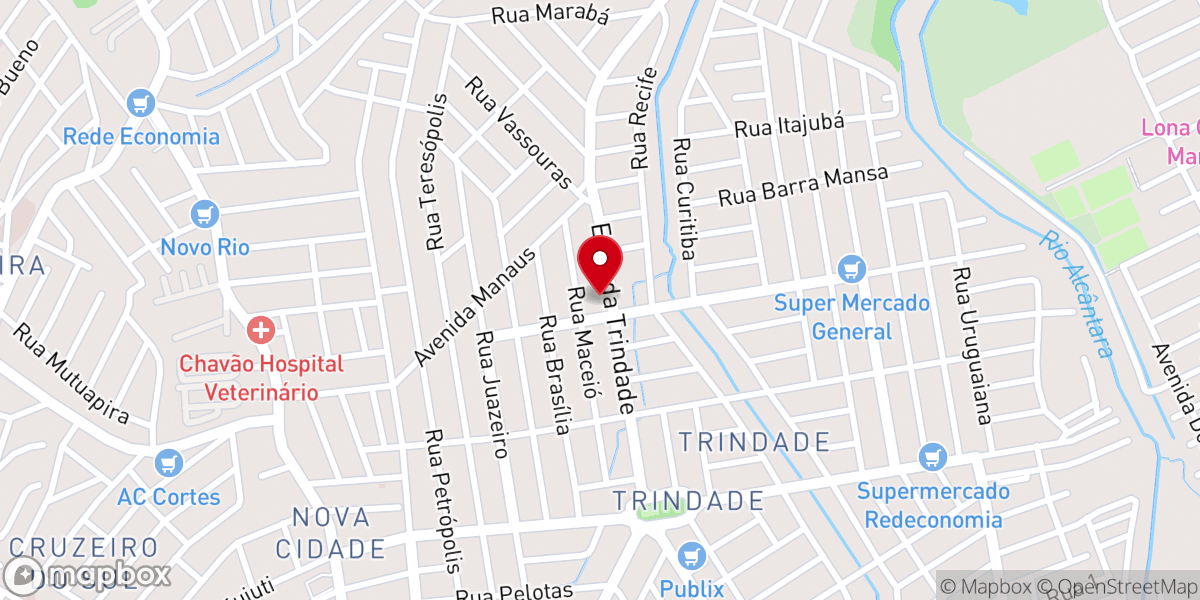 Map showing location of Igreja Evangélica Casa da Bênção de Deus - IECBD