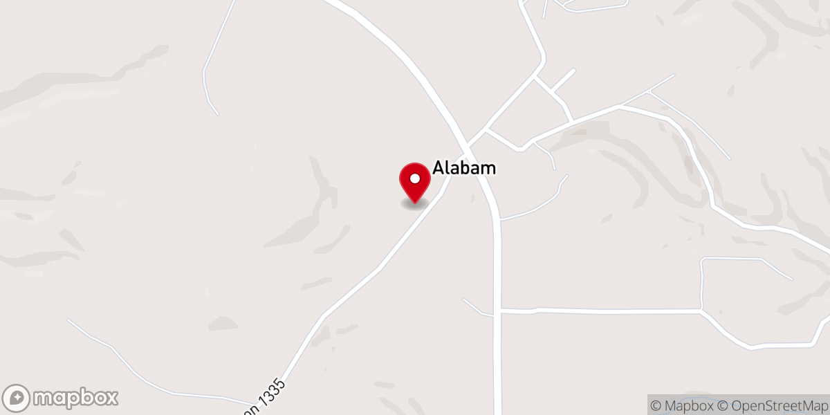 Map showing location of Presley Chapel United Methodist Church