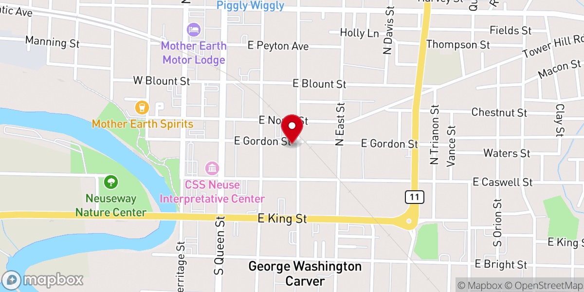 Map showing location of A Ray of Hope Christian Church