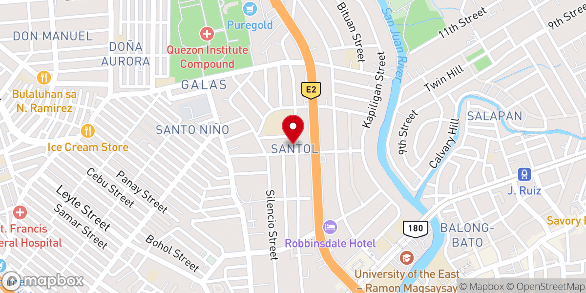 Map showing location of Most Holy Redeemer Parish–Brixton Hill (Diocese of Cubao)
