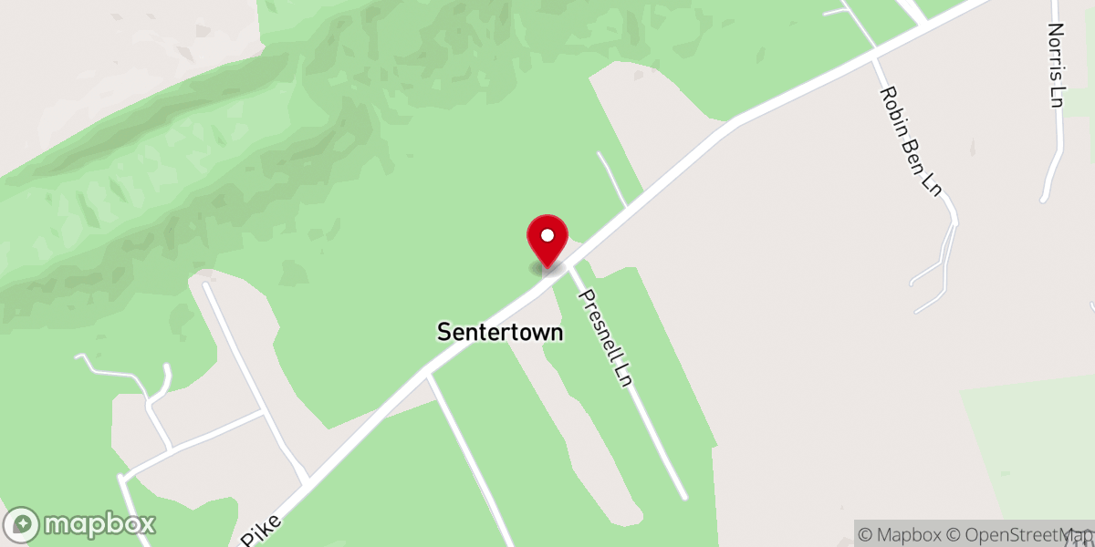 Map showing location of Sentertown Missionary Baptist Church