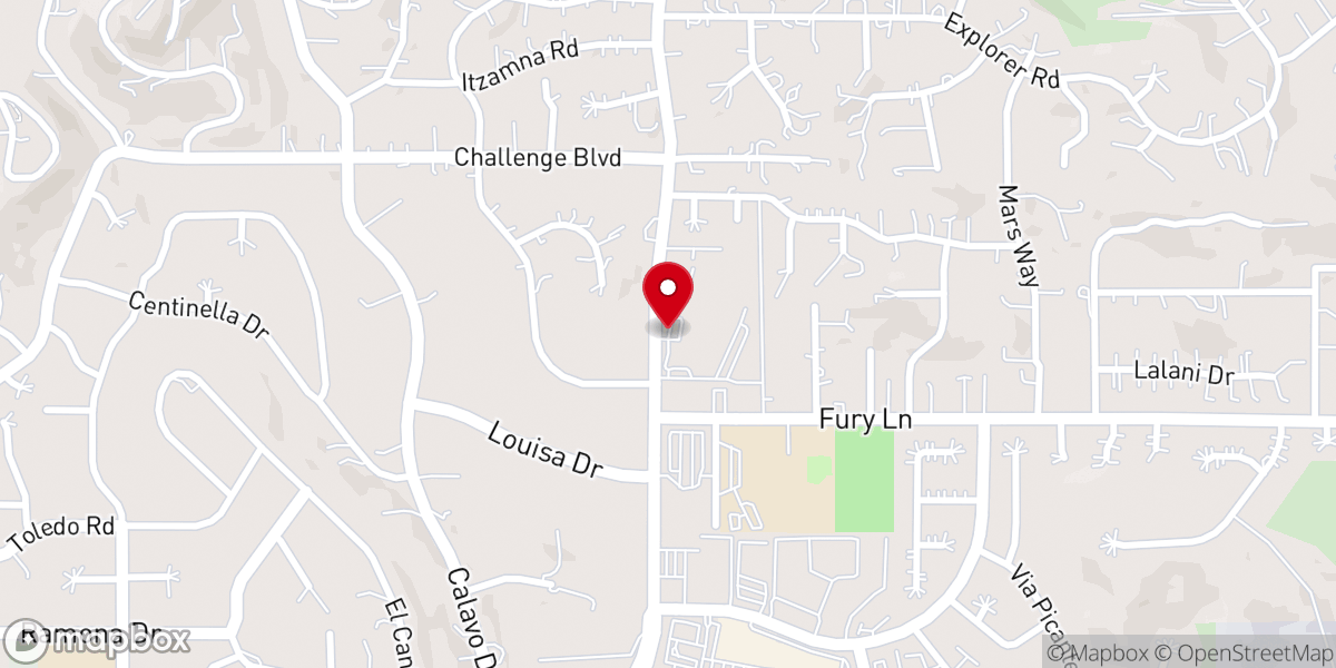 Map showing location of Foothills United Methodist Church