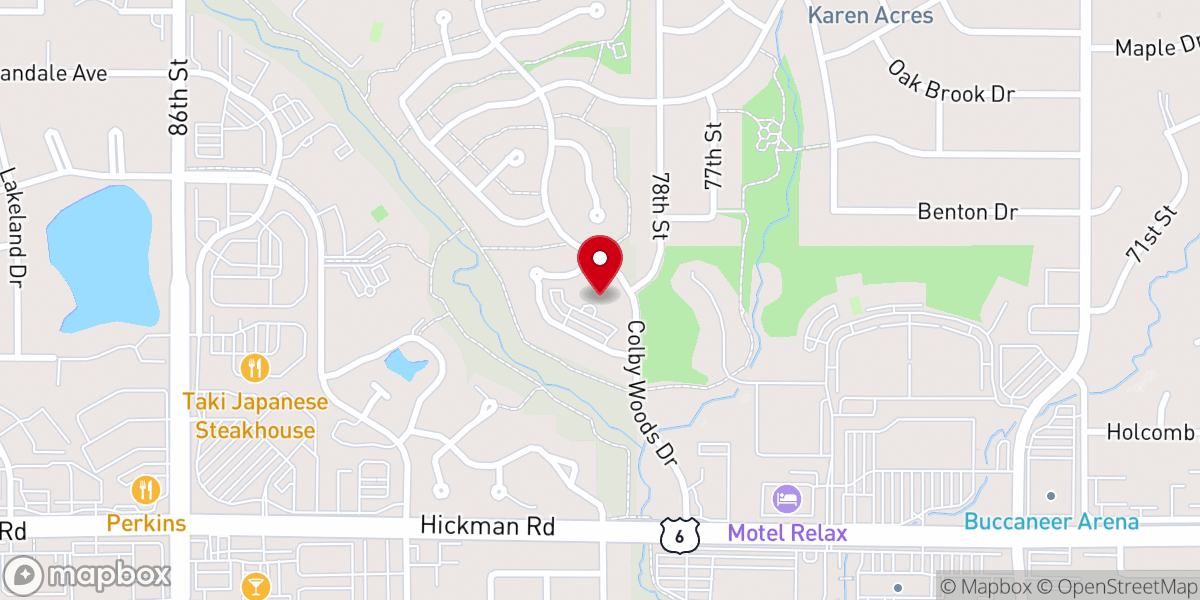 Map showing location of Westkirk Presbyterian Church (PCA)