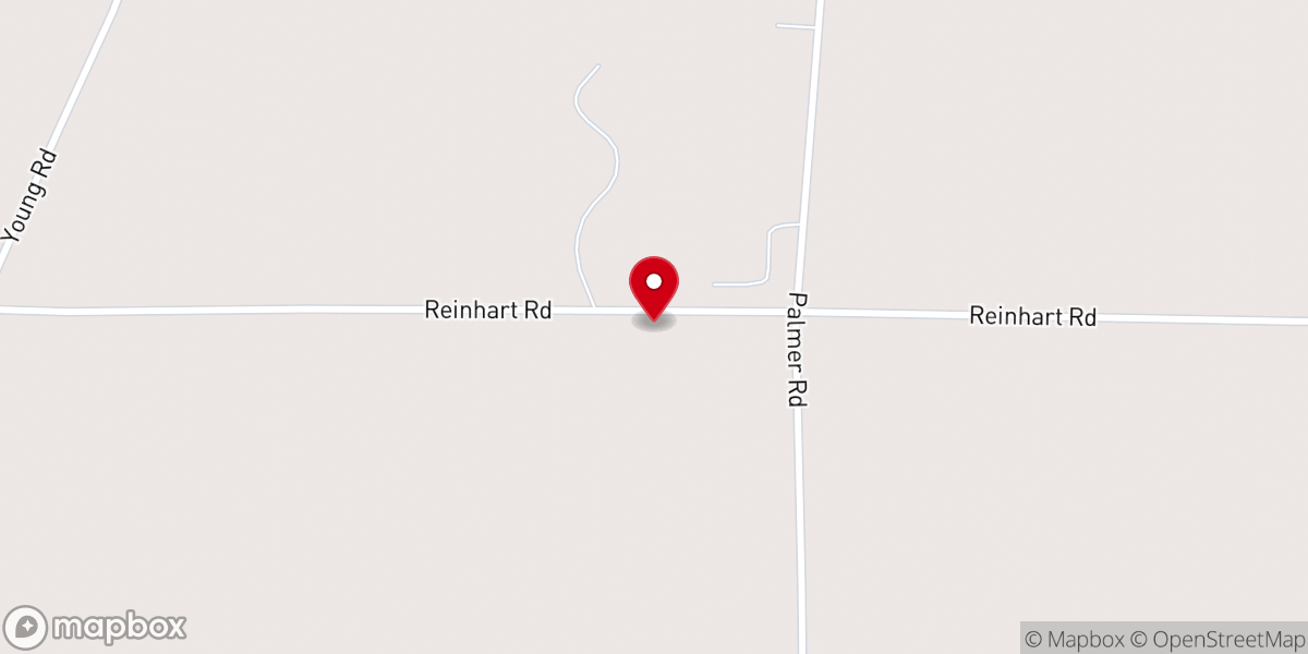 Map showing location of Hickory Grove Church