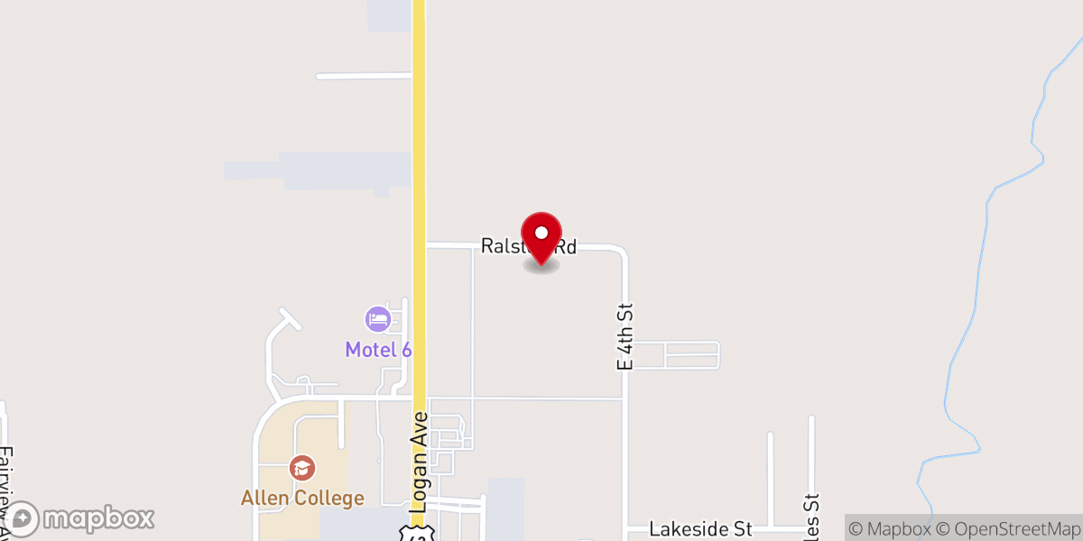 Map showing location of Lighthouse Baptist Church