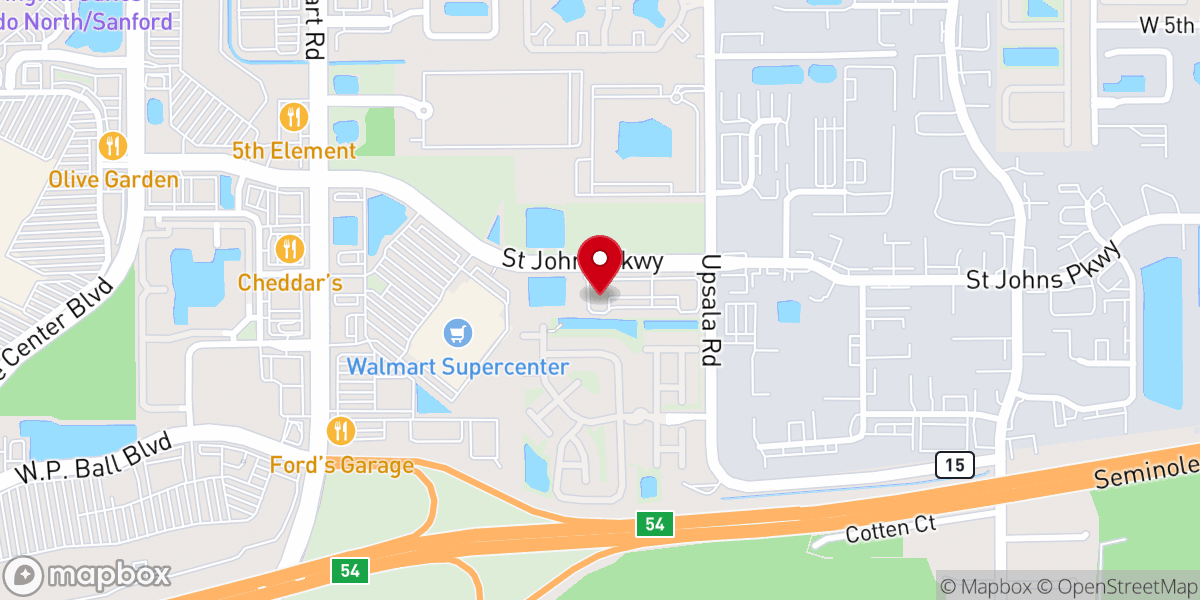Map showing location of The Gathering Place Ministry Center