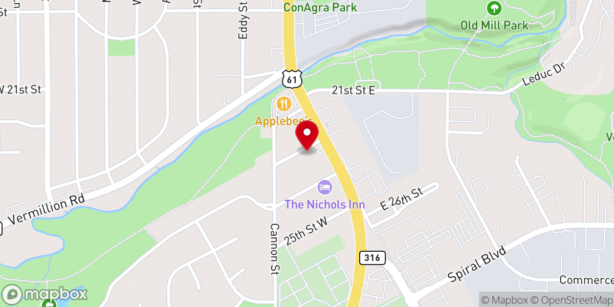 Map showing location of The Journey Church Office