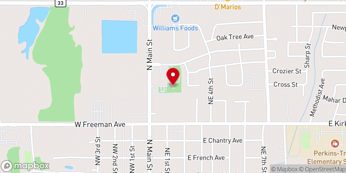 Map showing location of Oklahoma Territorial Plaza