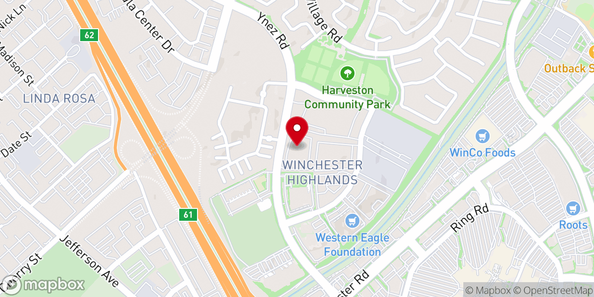 Map showing location of Word of Life Temecula