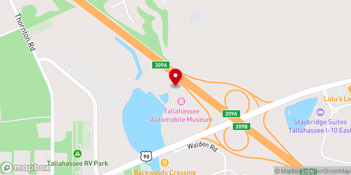 Map showing location of Emerge Church Tallahassee