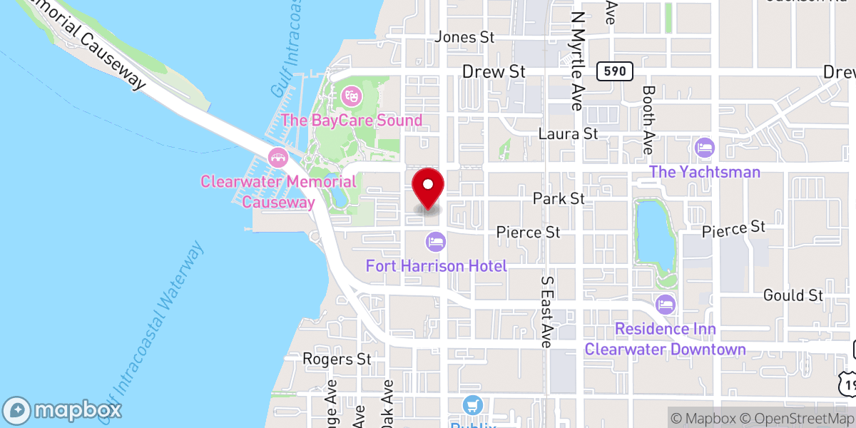 Map showing location of Peace Memorial Presbyterian Church