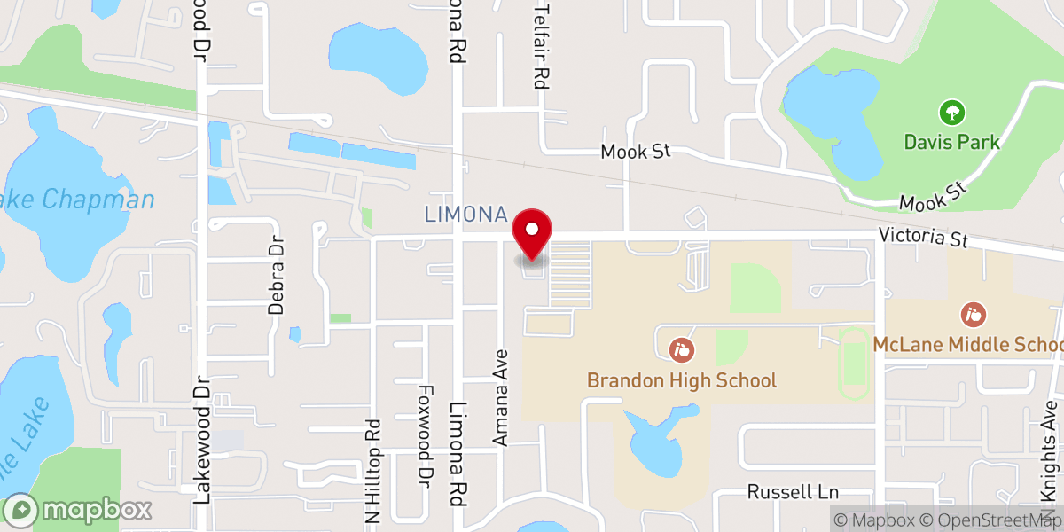 Map showing location of Brandon SDA Church