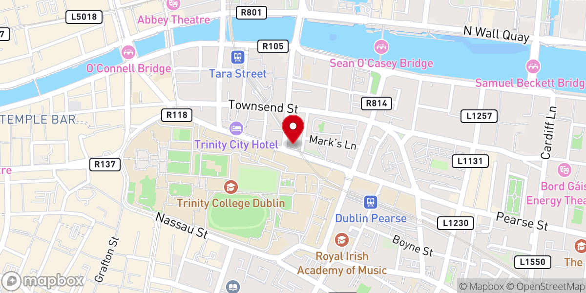 Map showing location of Marian Pilgrimages