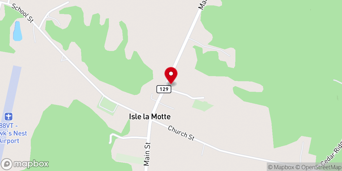 Map showing location of St Joseph's Catholic Church