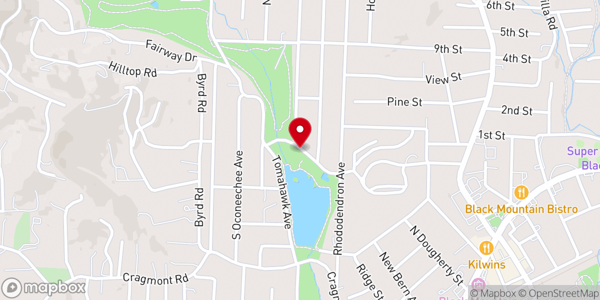 Map showing location of Lake Tomahawk Park