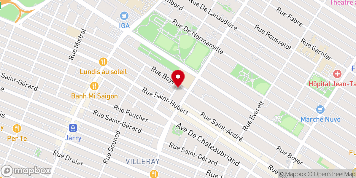 Map showing location of Notre-Dame-du-Saint-Rosaire Catholic Church