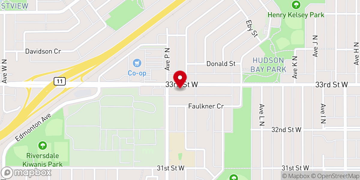 Map showing location of Bay Park Baptist Church