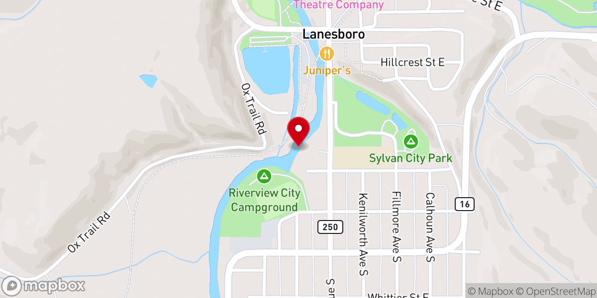 Map showing location of Mill Pond Overlook