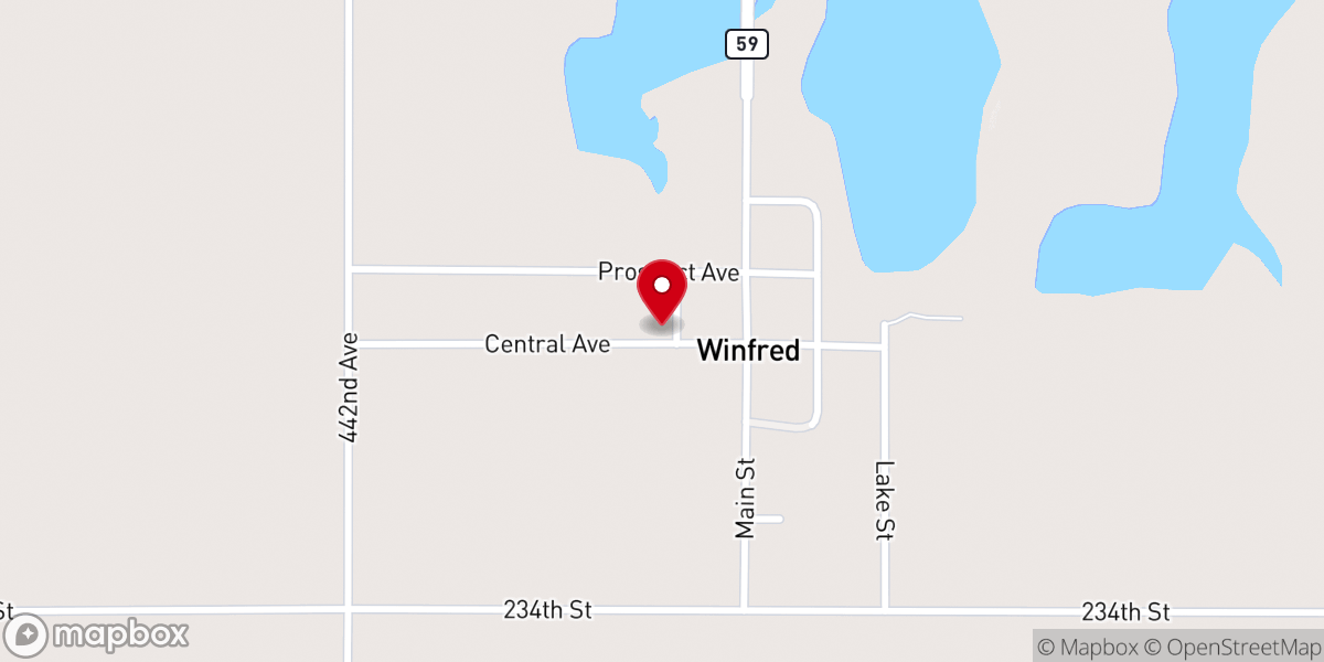 Map showing location of Congregational Church Rectory
