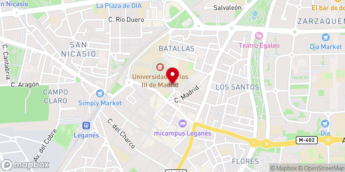 Map showing location of Parroquia de Nuestra Señora de Butarque