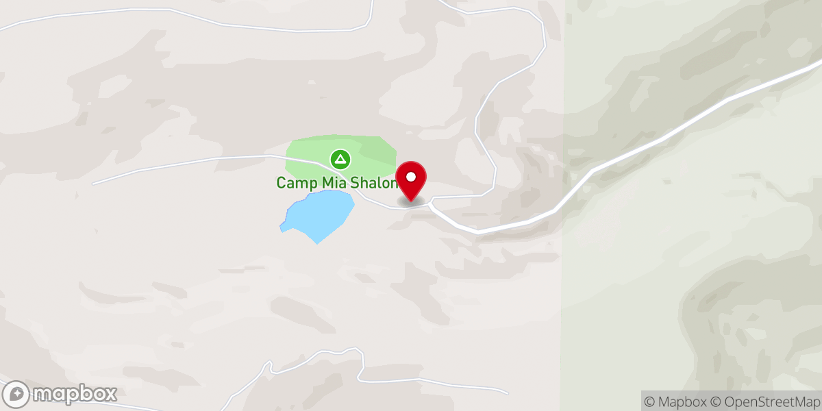 Map showing location of Mia Shalom Recreation Camp
