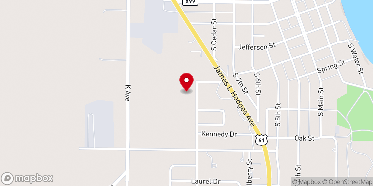 Map showing location of Wapello Township