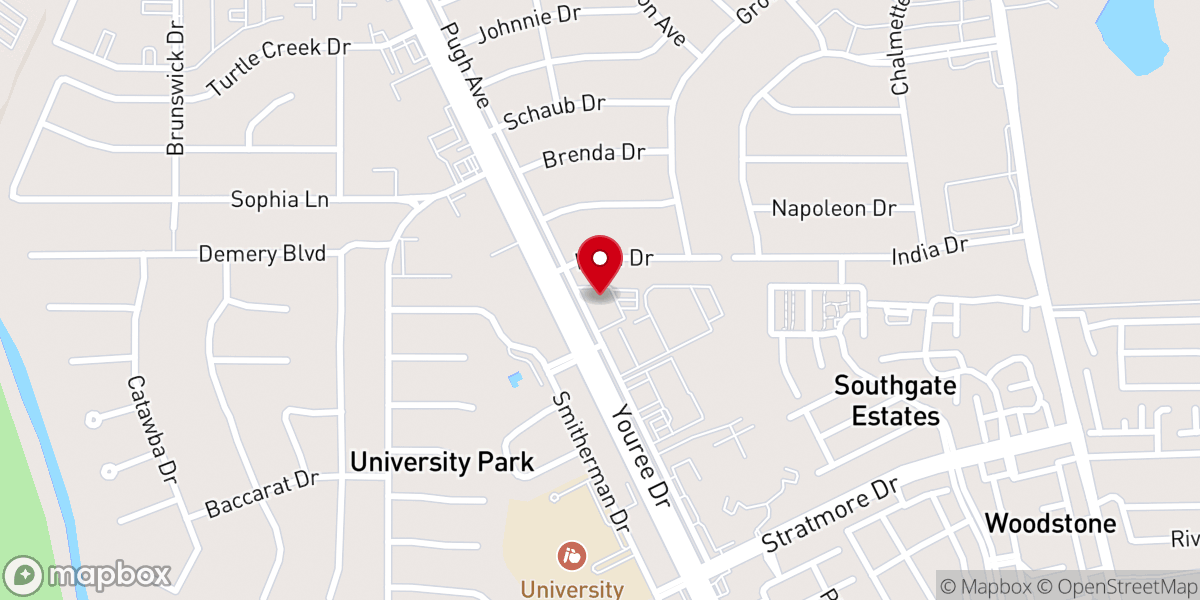 Map showing location of Holy Trinity Lutheran Church ELCA