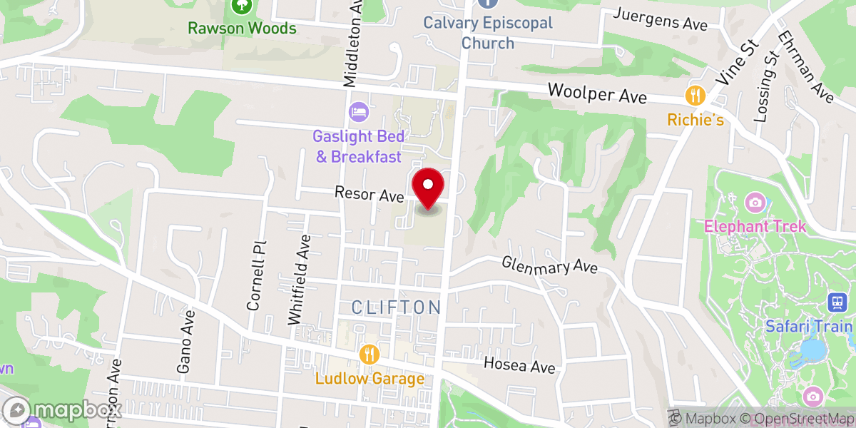 Map showing location of Church of the Annunciation of the Blessed Virgin Mary