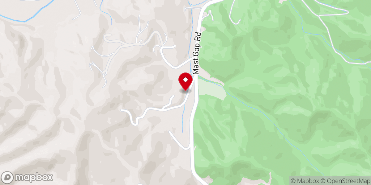 Map showing location of Westside Baptist Church
