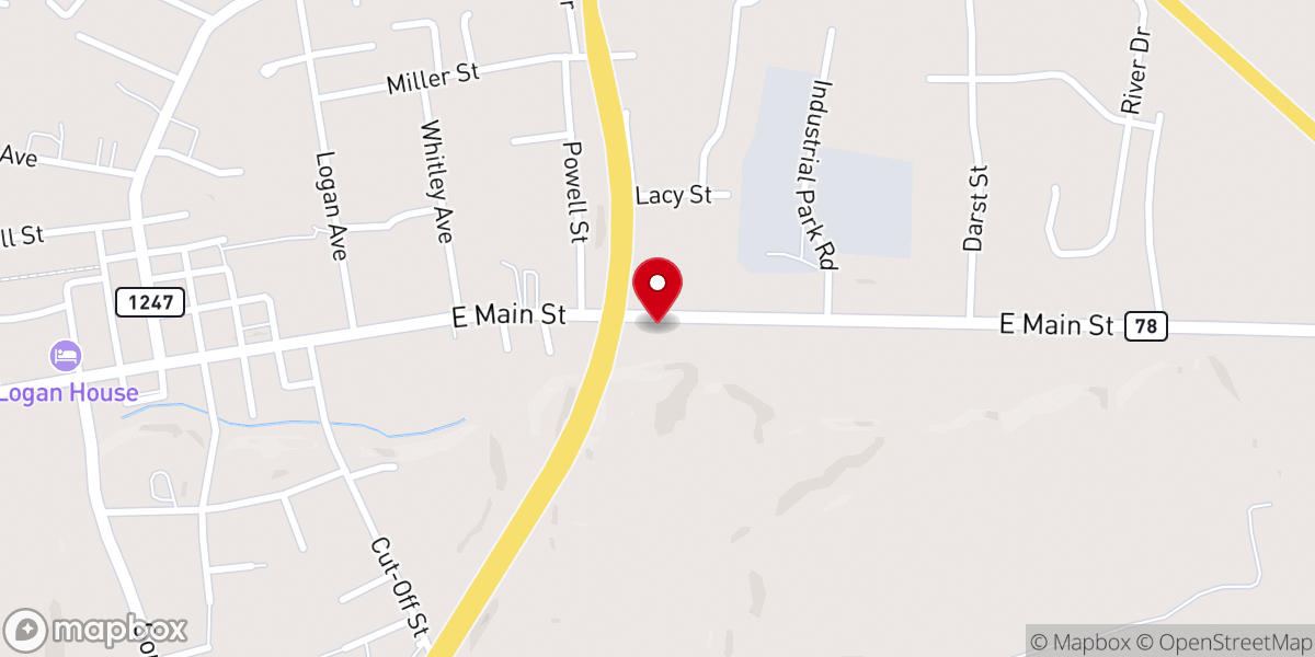 Map showing location of Salvation Army Family Store