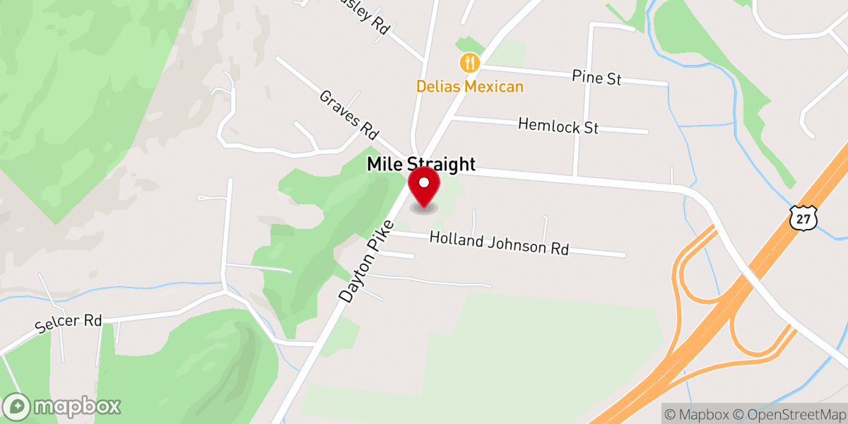 Map showing location of North Hamilton Church of Christ