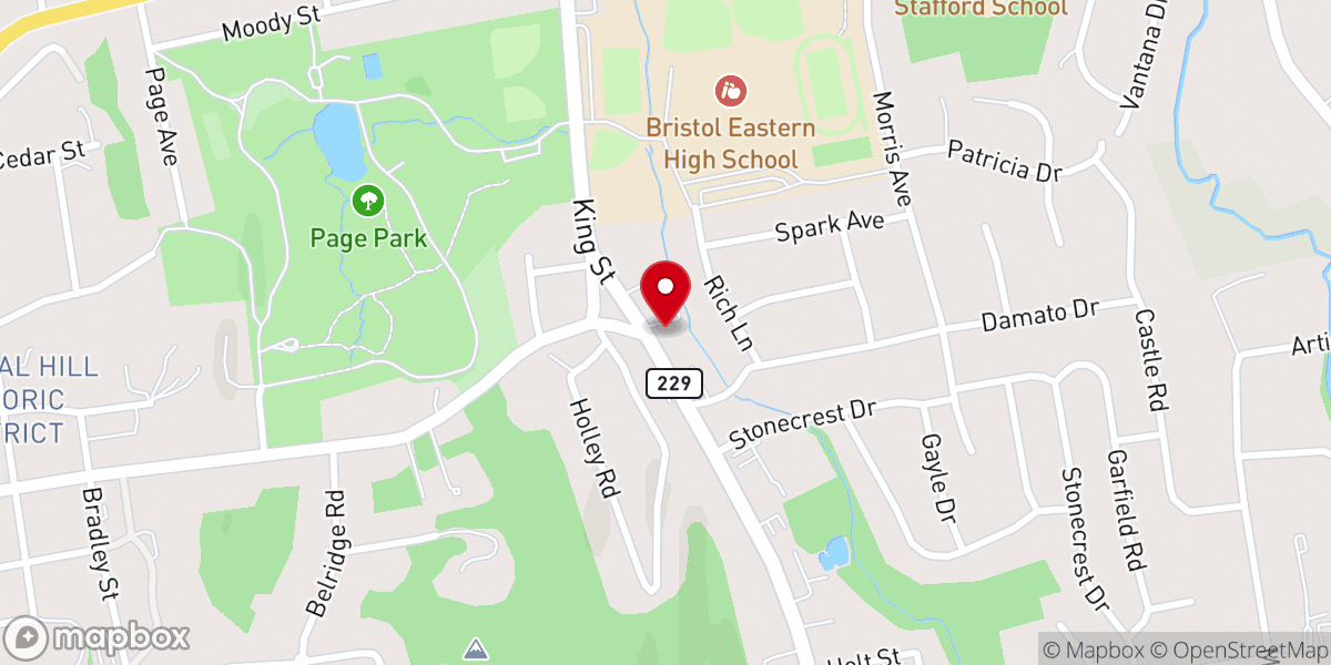 Map showing location of Bristol Christian Science Church