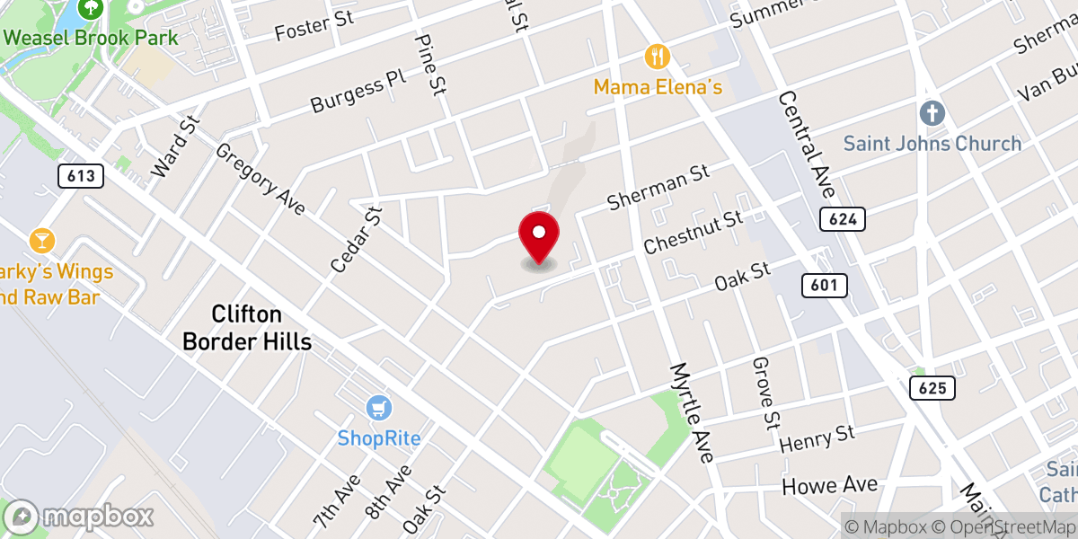 Map showing location of Complete Care at Chestnut Hill