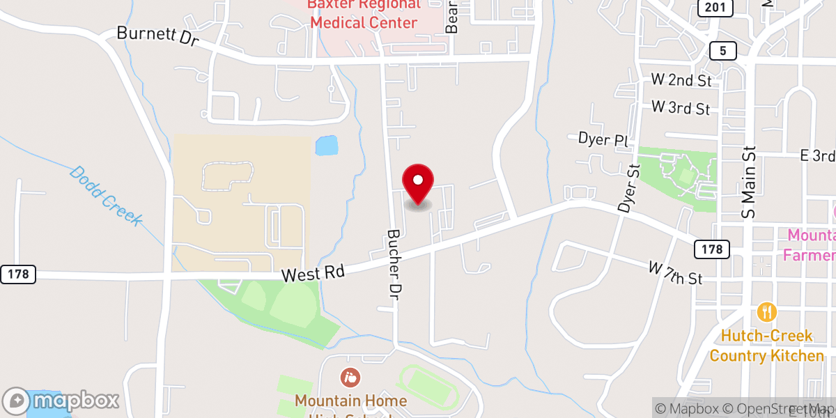 Map showing location of Wesley Kitchen & Angel Food Pantry