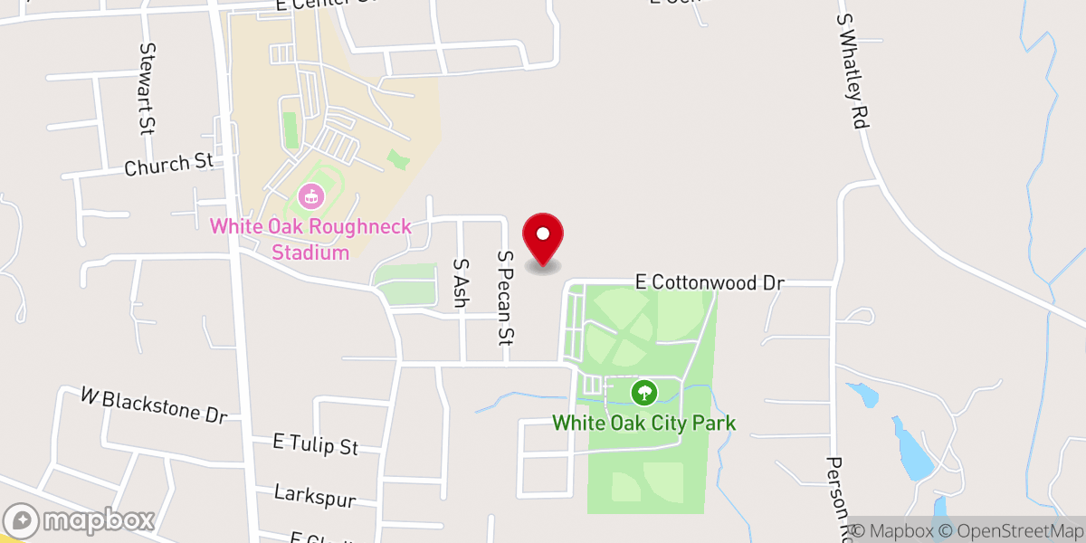 Map showing location of Center Baptist Church