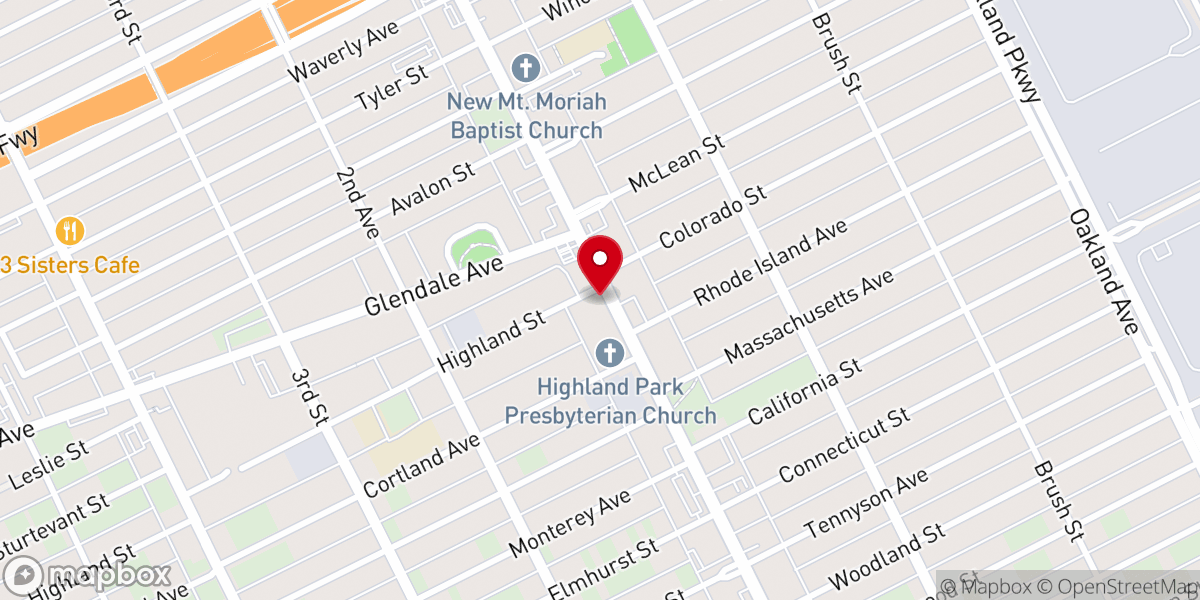 Map showing location of Prayer Temple of Love