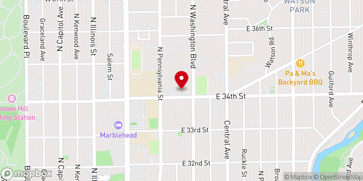 Map showing location of Orange Grove Independent Baptist Church