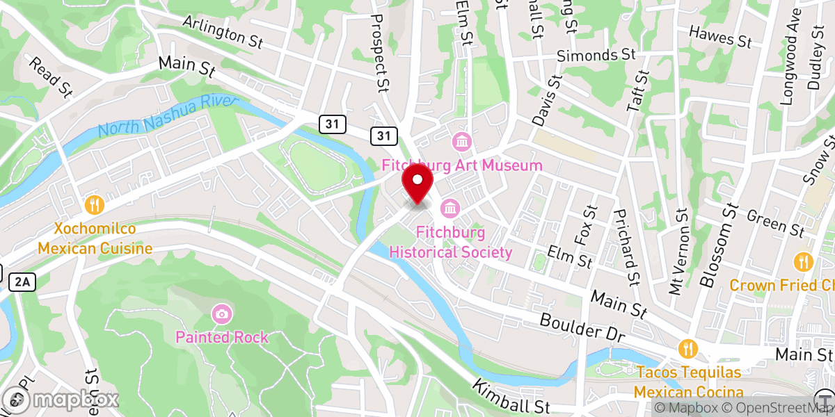 Map showing location of Faith United Parish