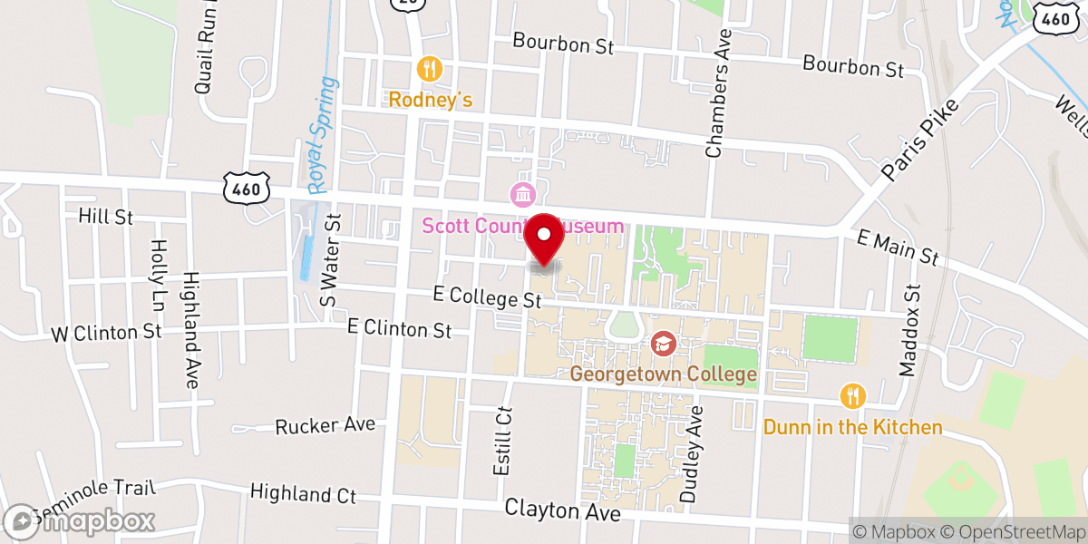 Map showing location of Zion Baptist Church