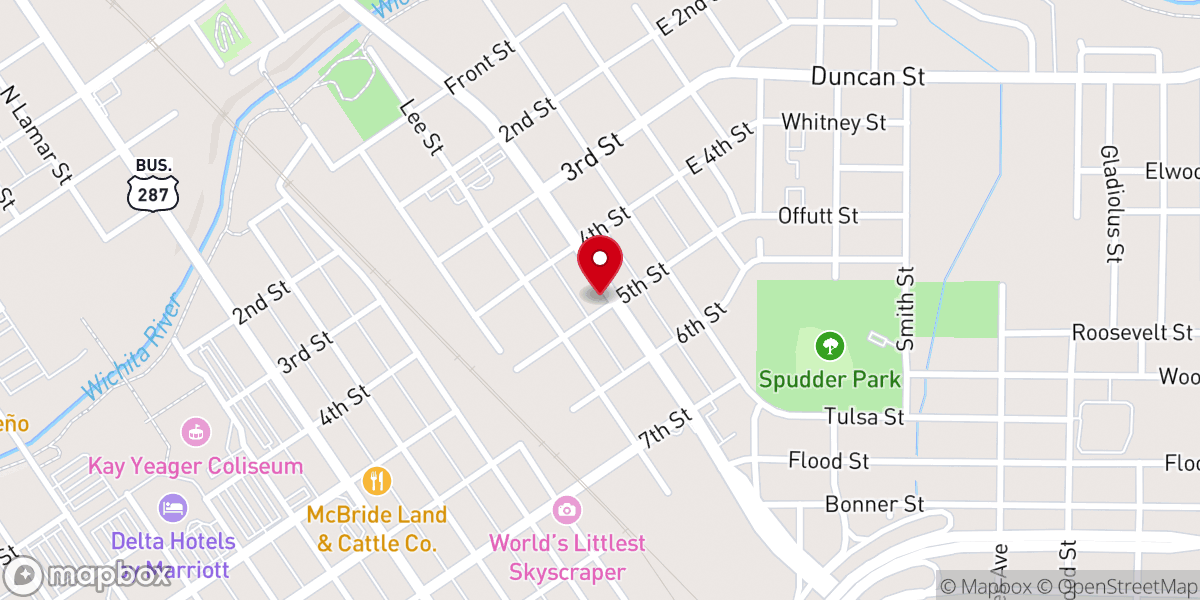 Map showing location of Mount Calvary Falls Chapel United Methodist Church