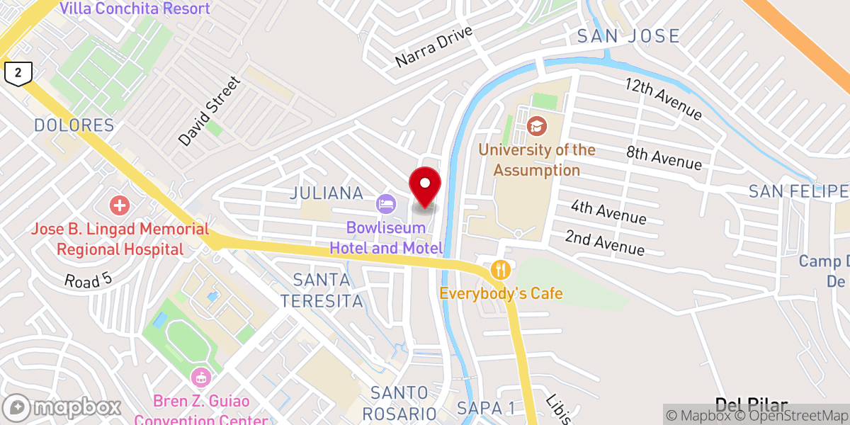 Map showing location of Archdiocese of San Fernando