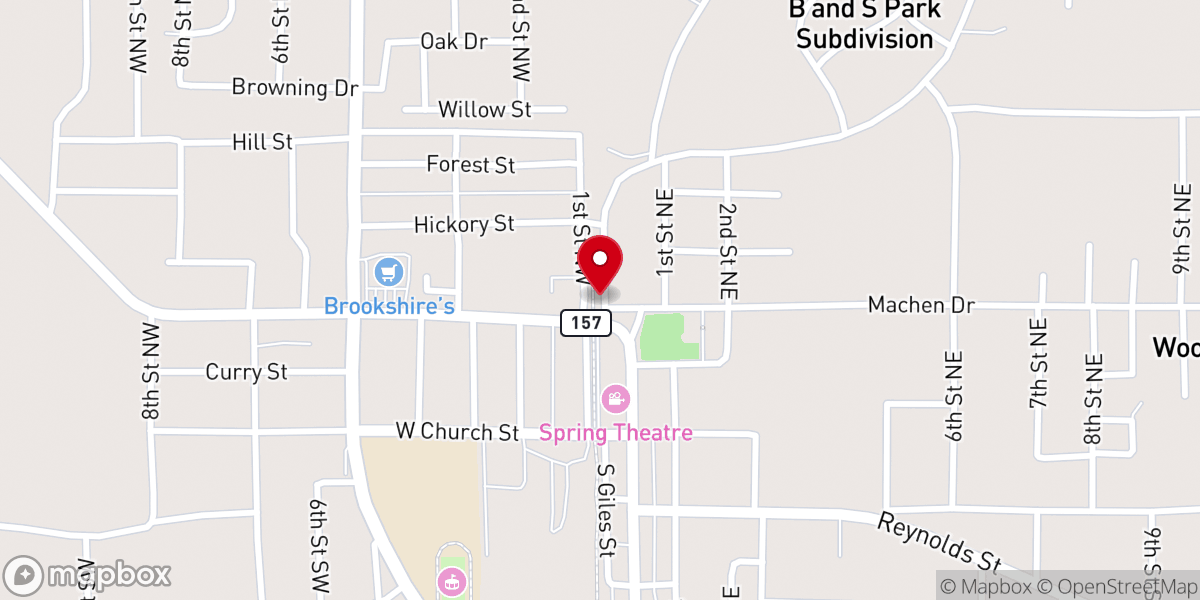 Map showing location of Springhill Webster Chamber