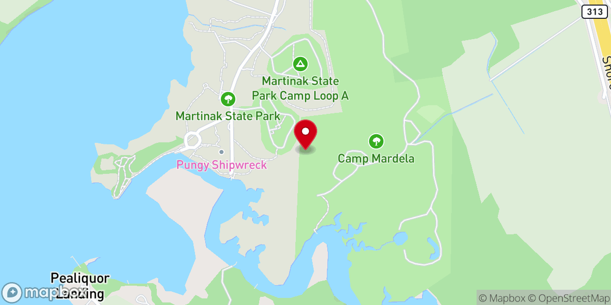 Map showing location of Allen African Methodist Episcopal Church