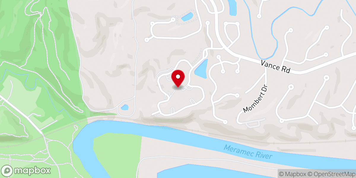 Map showing location of EverTrue Meramec Bluffs