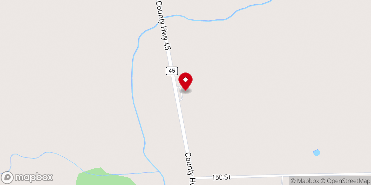 Map showing location of Spruce Grove Apostolic Lutheran Church