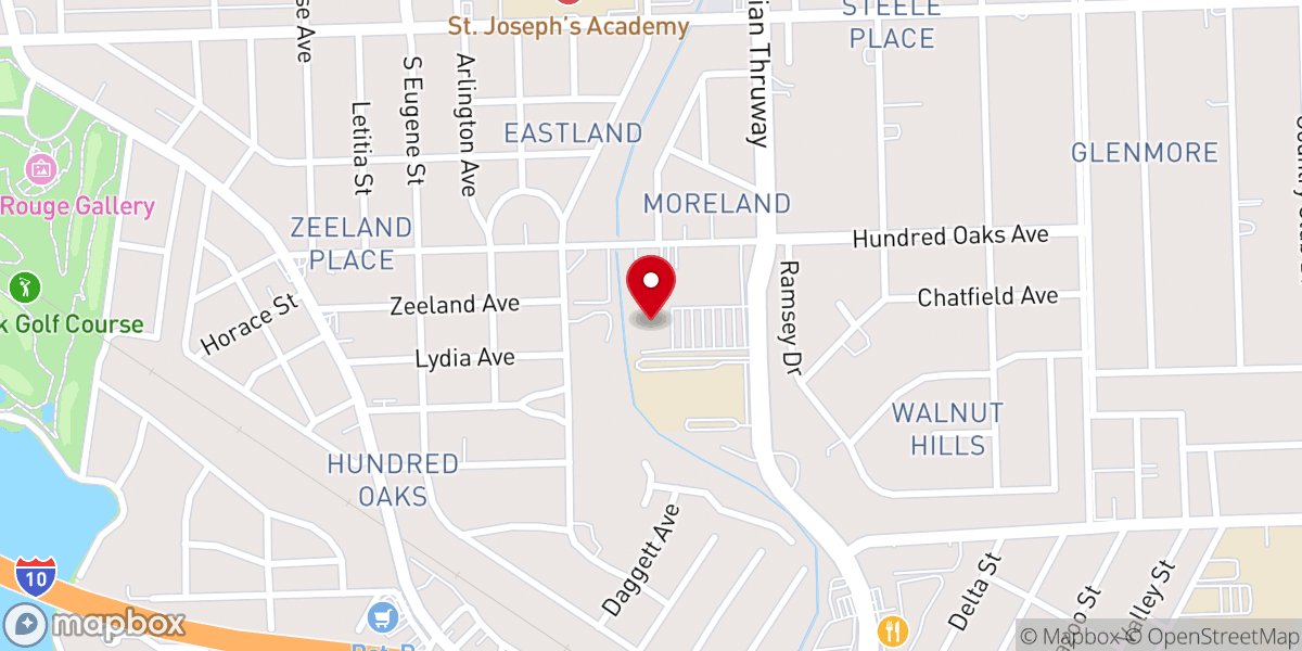 Map showing location of Catholic Charities