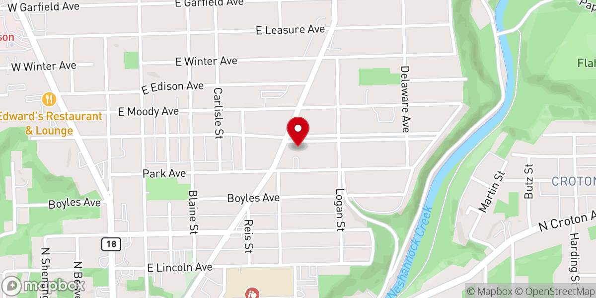 Map showing location of Word of Life Family Church