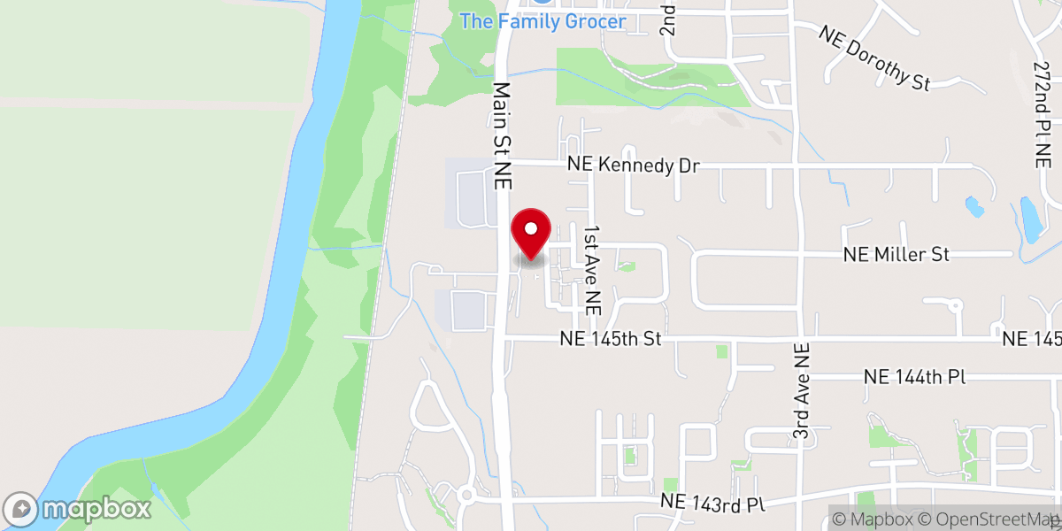 Map showing location of Valley Foursquare Church